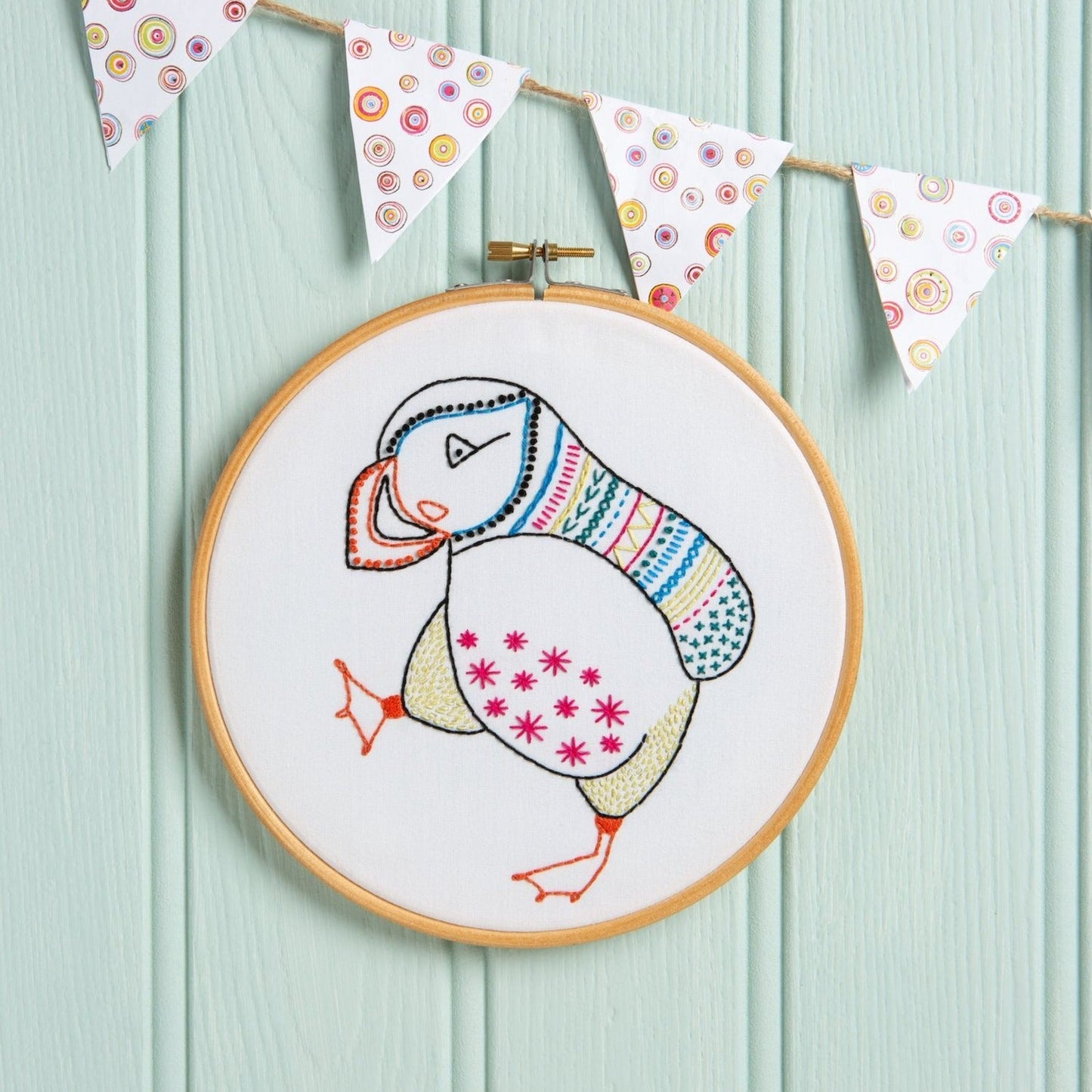 Puffin Embroidery Kit